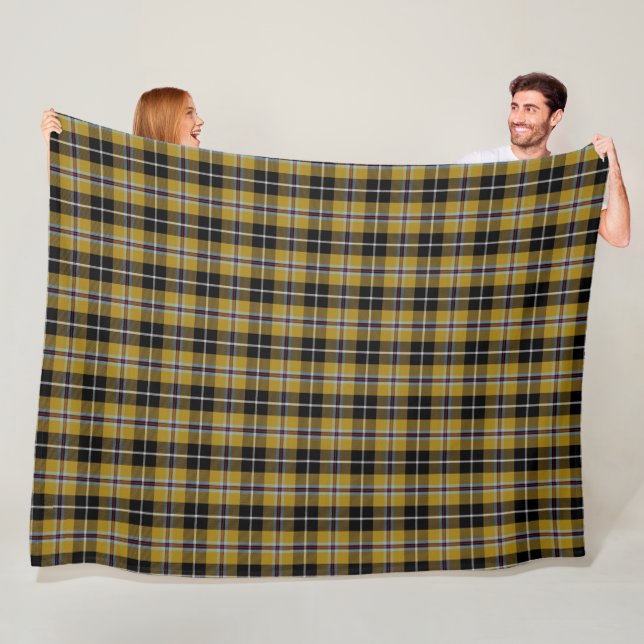 Cornish National Tartan Fleecedecke (Beispiel)
