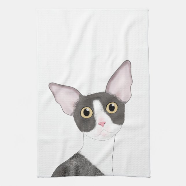 Cornish Rex Cat Küchentücher (Vertikal)