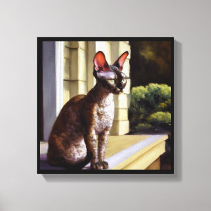 Cornish-Rex-Katze  Leinwanddruck