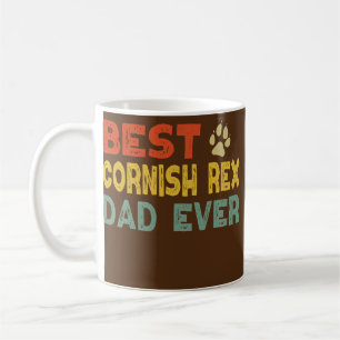 Cornish Rex Katze Vater Besitzer Züchter Liebhaber Kaffeetasse