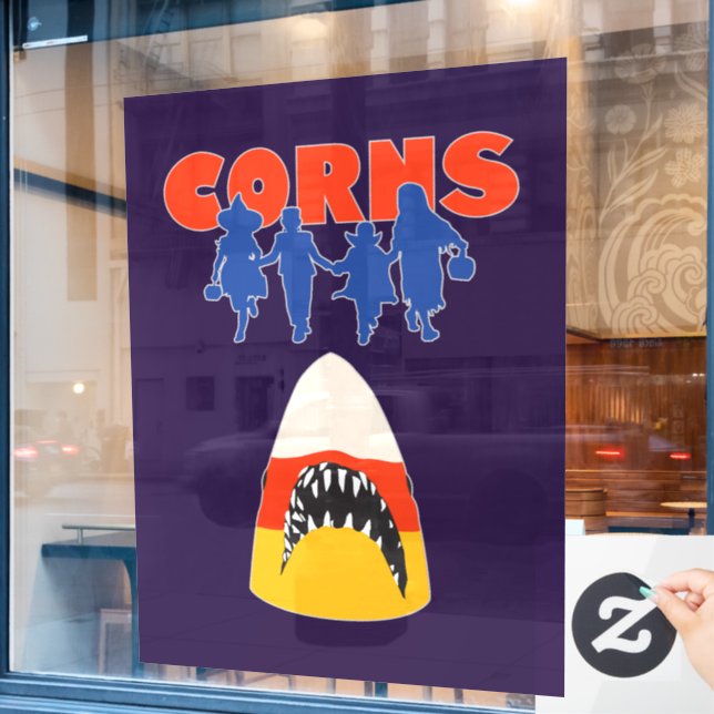 CORNS FENSTERAUFKLEBER (Café-Fenster)