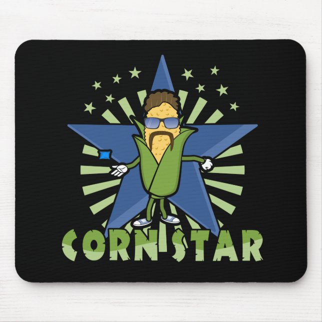 Cornstar Funny Cornhole Players Design Mousepad (Vorne)
