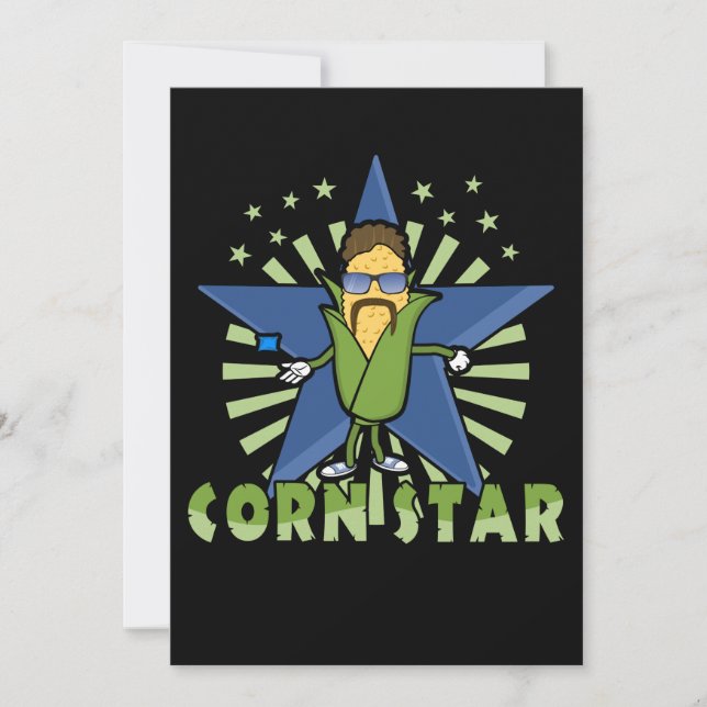 Cornstar Funny Corole Players Design Dankeskarte (Vorderseite)