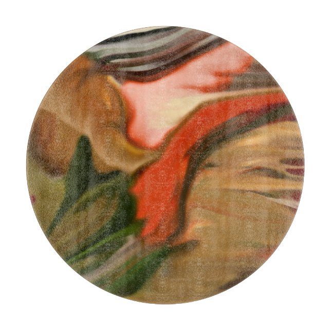 Cornucopia Abstrakt Art Schneidebrett (Vorderseite)