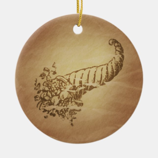 Cornucopia Abundance Roman Keramikornament (Vorne)