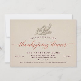 Cornucopia Classic Erntedank Einladung