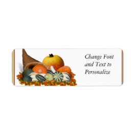 Cornucopia mit Fall Gourds