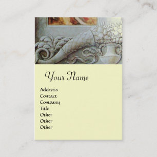 CORNUCOPIA MONOGRAM, hell grau Visitenkarte