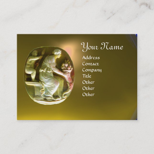 CORNUCOPIA MONOGRAM hellgelber Topaz Visitenkarte (Vorderseite)