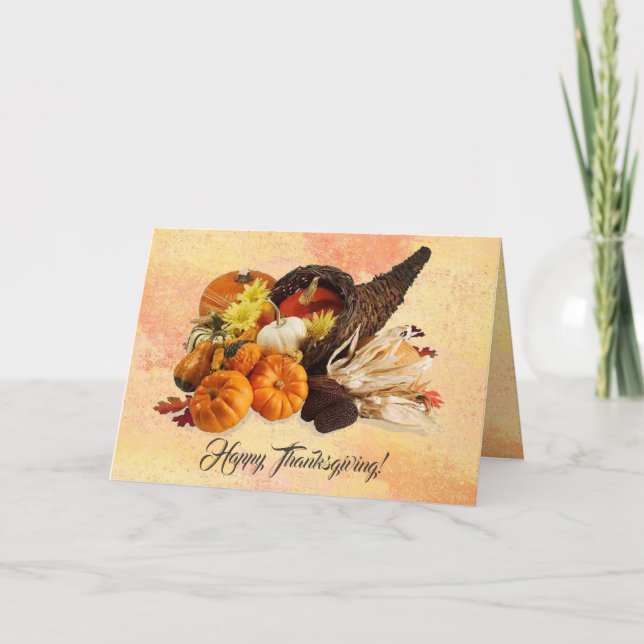 Cornucopie 2 feiertagskarte (Vorderseite)