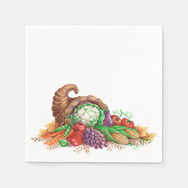 Cornucopie Serviette (Vorderseite)