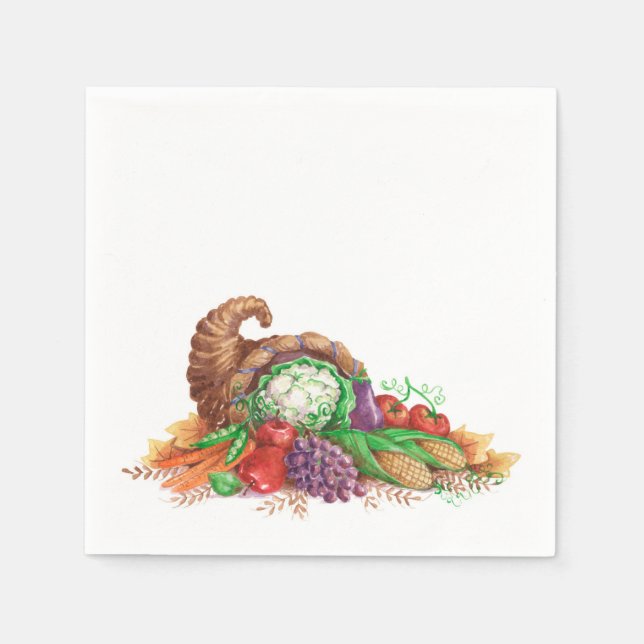 Cornucopie Serviette (Vorderseite)