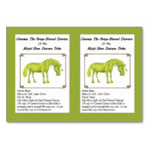 Cornum La Corne En Laiton Unicorn carte de commerc