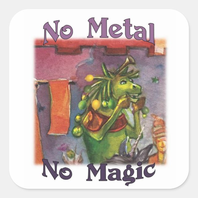 Cornum No Metal No Magic Stickers (Devant)
