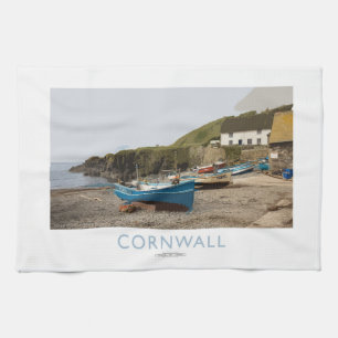 Cornwall-Bahn-Plakat Geschirrtuch