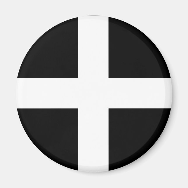 Cornwall - Cornish Flag / St. Piran Magnet (Vorne)