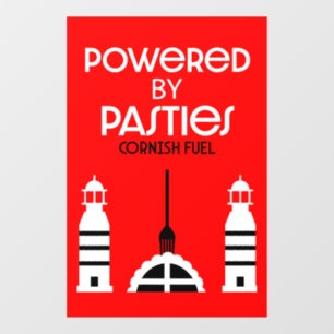 Cornwall Cornish Pasties English Food Fensteraufkleber