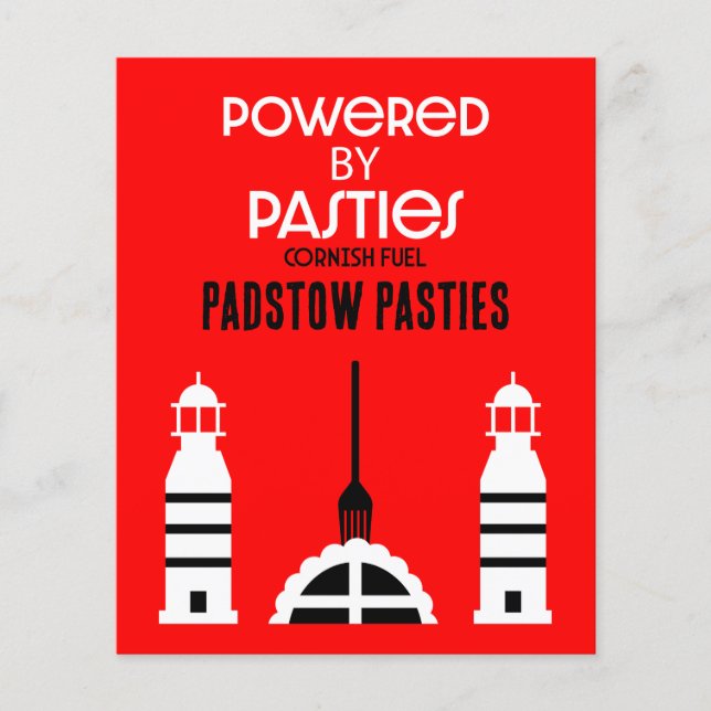 Cornwall Cornish Pasties English Food Flyer (Vorne)