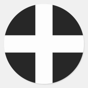 Cornwall (Cornwall) (Landkreis von England, Verein Runder Aufkleber