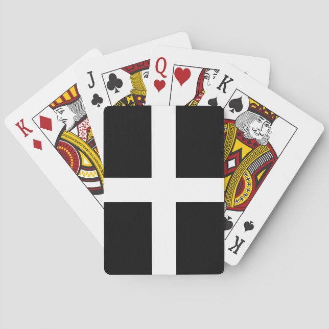 Cornwall (Cornwall) (Landkreis von England, Verein Spielkarten (Rückseite)