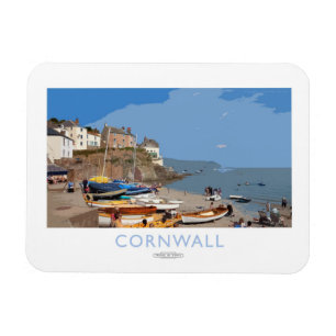 Cornwall-Eisenbahn-Plakat Magnet