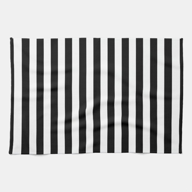 Cornwall flag stripes black white line pattern sym geschirrtuch (Horizontal)