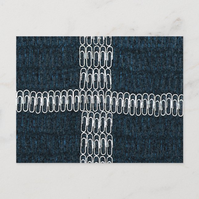 Cornwall-Flagge für Paperclips Postkarte (Vorderseite)