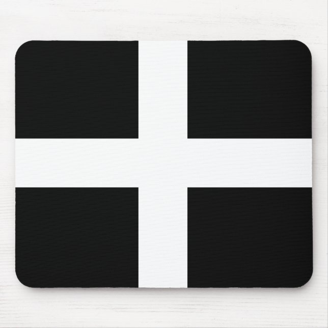 Cornwall-Flagge Mousepad (Vorne)