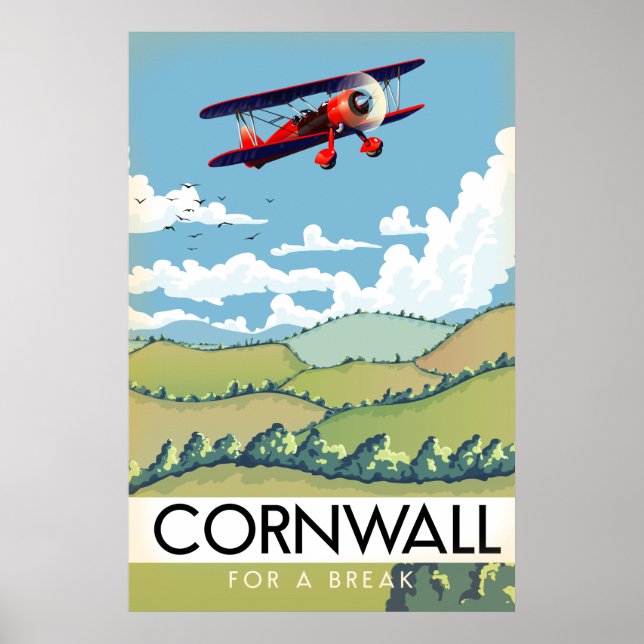Cornwall für eine Pause Poster (Vorne)