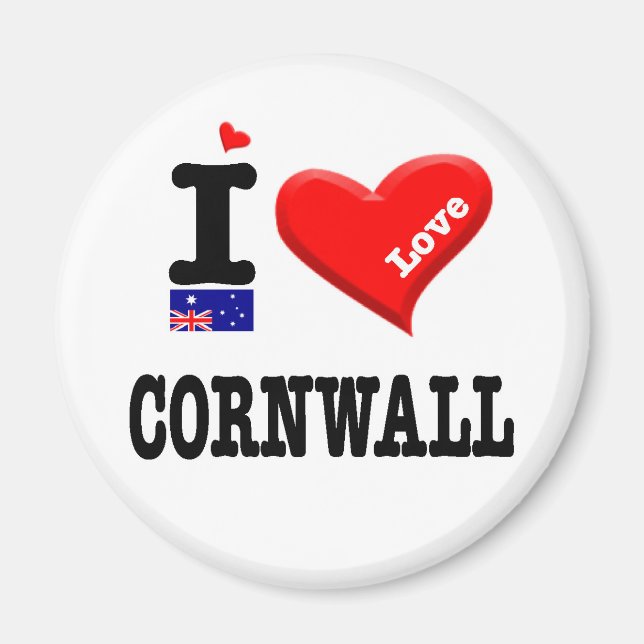 CORNWALL - I-Liebe Magnet (Vorne)