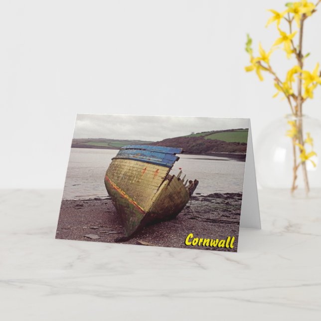 Cornwall Karte (Gelbe Blume)
