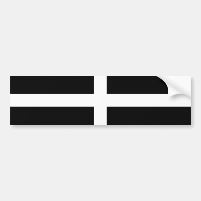 Cornwall - kornisches Flagge/St. Pirans Autoaufkleber (Vorne)