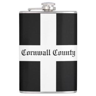 Cornwall Landkreis Flag Flachmann
