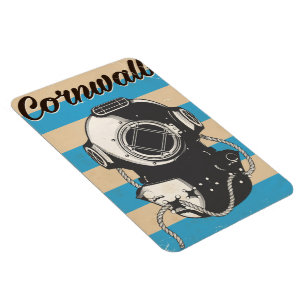 Cornwall Nautical Reiseposter Magnet