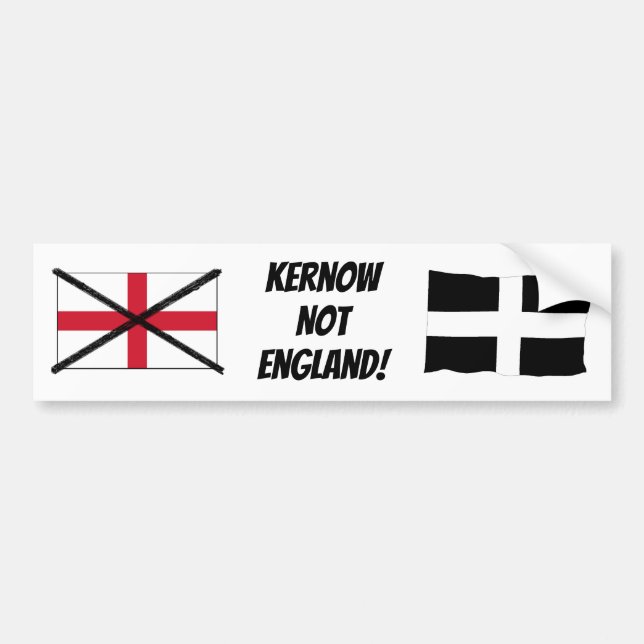 Cornwall nicht England Autoaufkleber (Vorne)