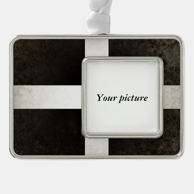 Cornwall Rahmen-Ornament Silber (Vorderseite)