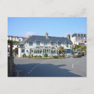 Cornwall, St Mawes Pub Postkarte