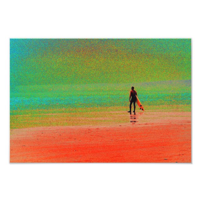 Cornwall Surfer Fotodruck (Vorne)