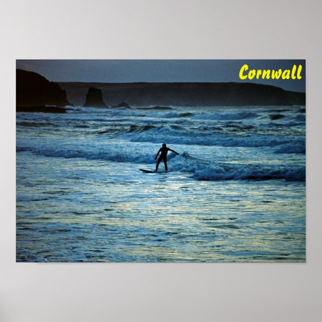 Cornwall Surfing Poster (Vorne)