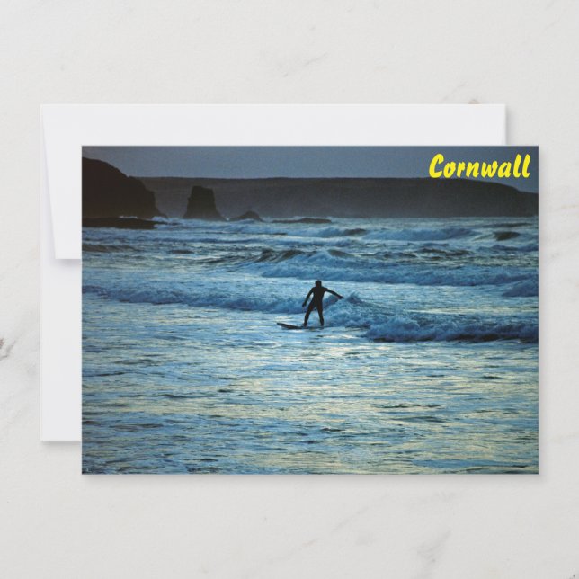 Cornwall-Surfkarte (Vorderseite)