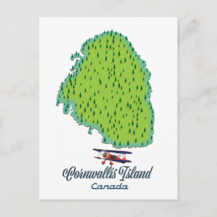 Cornwallis Island, Kanada Reiseplan Postkarte