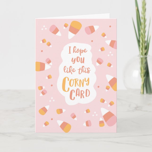 Corny Halloween Card Karte (Vorderseite)