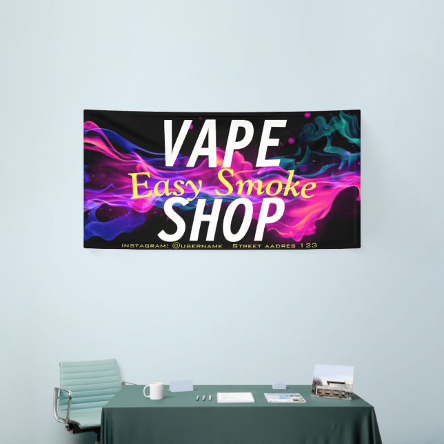 Corolful Smoke Vape Shop Banner (Messeveranstaltung)