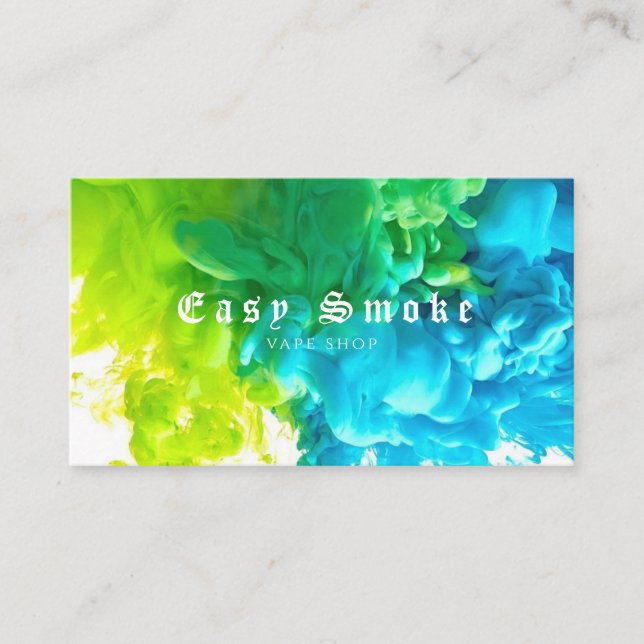 Corolful Smoke Vape Shop Carte de visite (Devant)