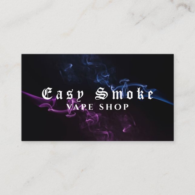 Corolful Smoke Vape Shop Carte de visite (Devant)