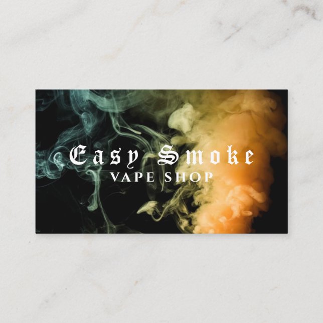 Corolful Smoke Vape Shop Carte de visite (Devant)