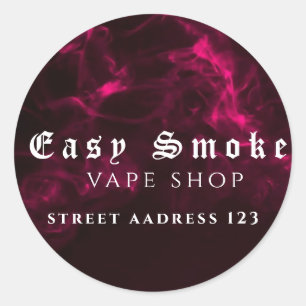 Corolful Smoke Vape Shop Klassischer Rundaufkleber Runder Aufkleber