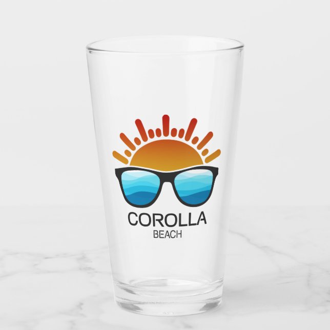 Corolla Beach North Carolina Sonnenbrille Glas (Vorderseite)
