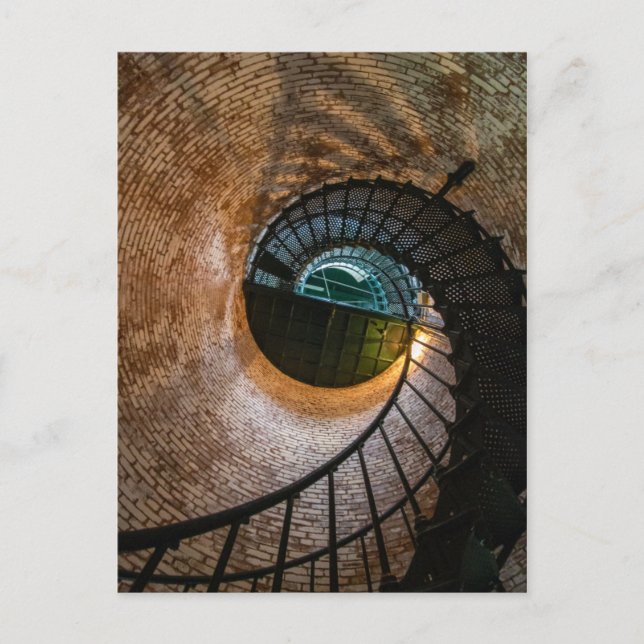 Corolla Lighthouse Stairs Postkarte (Vorderseite)