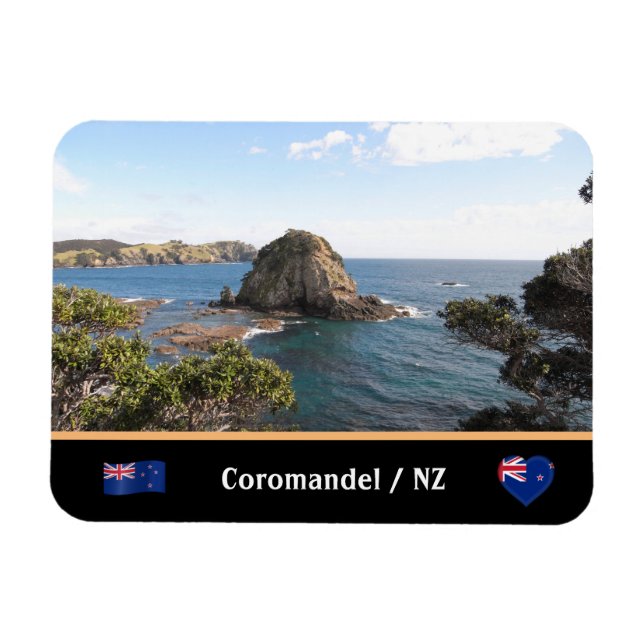 Coromandel Coast, Island & Pazifik / Neuseeland Magnet (Horizontal)